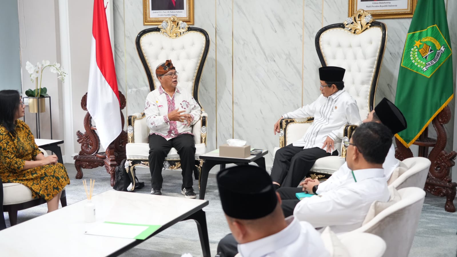 Terima MLKI, Menag Tegaskan Komitmen Perjuangkan Hak Konstitutional Penghayat Kepercayaan